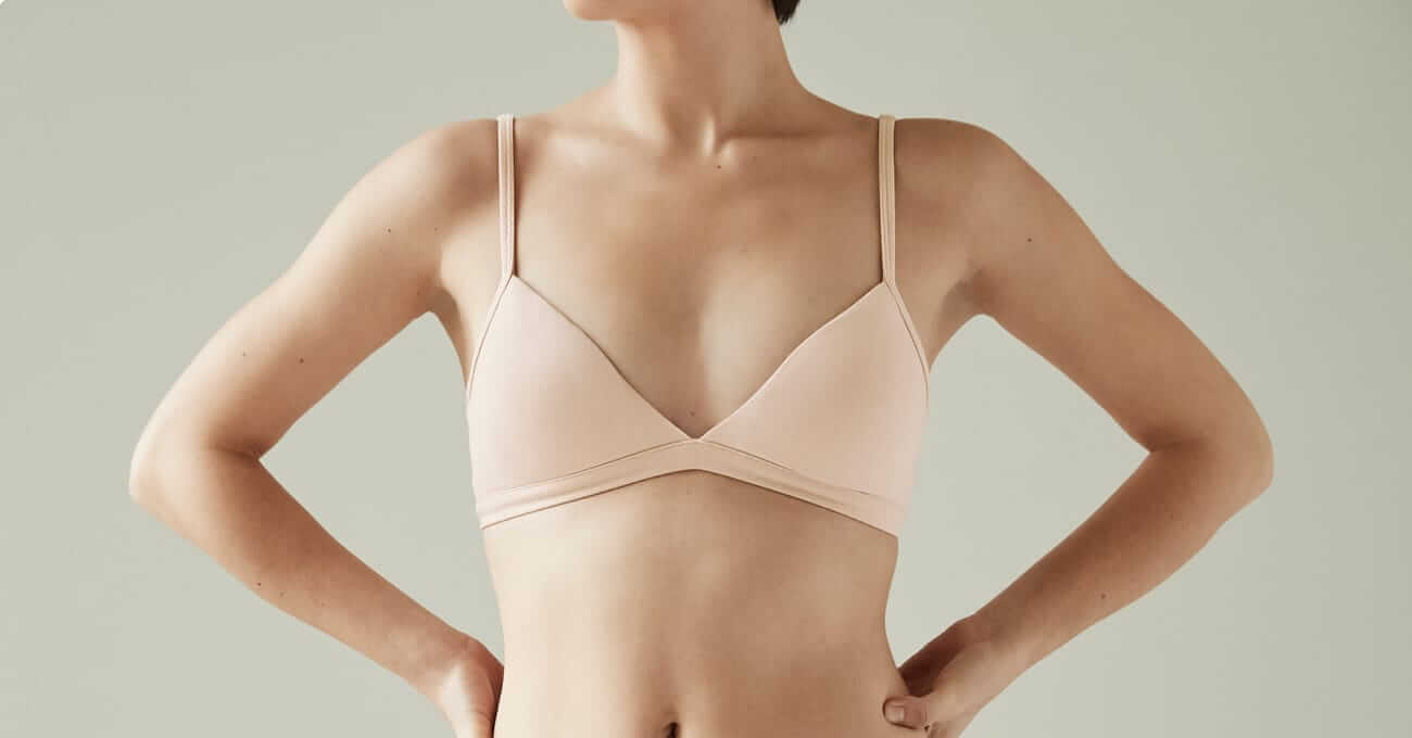 Lulalu Cotton Wireless T-Shirt Bra, Removable Pads, Nude, Small Cup 32 AAA